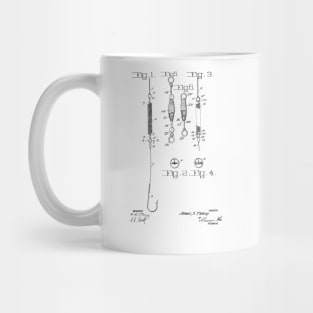 Fishing Tackle Vintage Patent Hand Drawing Mug